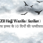 Zil Hajj Wazifa ( fazilat ) / ज़ील हज्ज के 10 दिनों की फजीलत